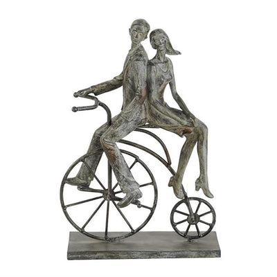 Escultura pareja bicicleta UA-1219 (4559890677835)