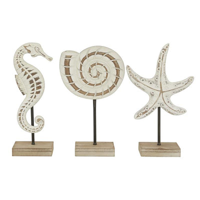 Set 3 esculturas marinas