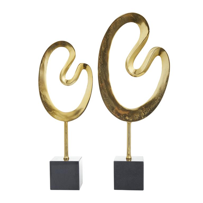 Escultura abstracta gold UA-1784