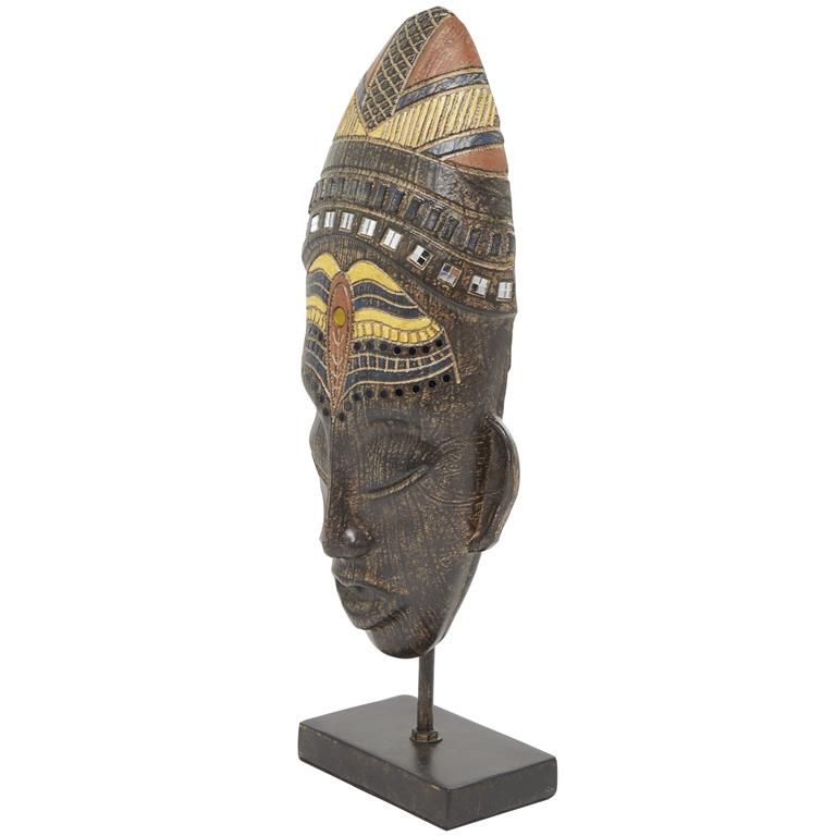 Escultura Polipiedra Máscara Tribal