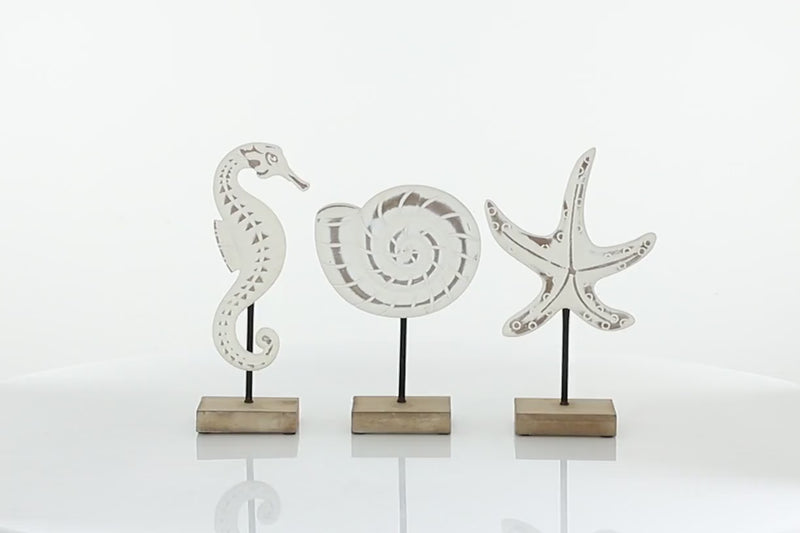 esculturas marinas blancas